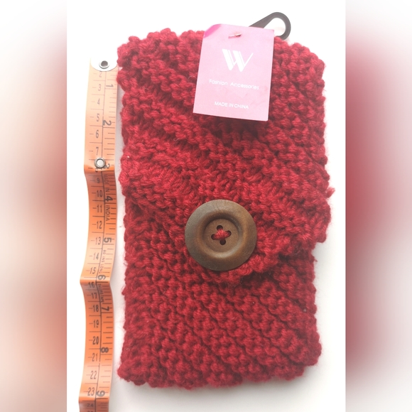 3/$20 *Brand New* Winter Knit Red Headband, Ear warmer - Picture 2 of 3